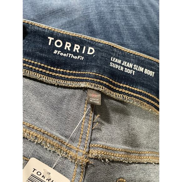 Torrid Lean Jean High-Rise Slim Boot Jean - NWT 2S - Picture 4 of 8